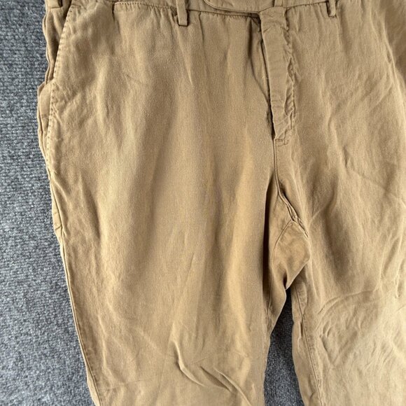 PT Torino Women Cotton Lyocell Linen Easy Fit Size 50 Pants Beige ACTL 32X34 - Picture 2 of 16